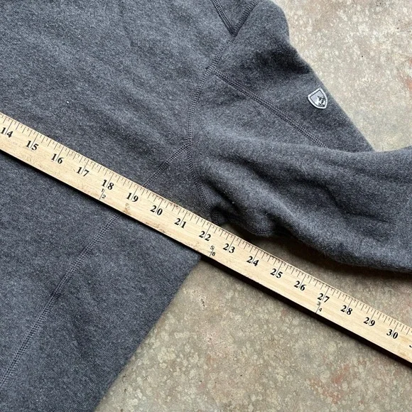 Kuhl Revel 1/4 Zip Fleece Pullover Mens Large Charcoal Gray 3007 Base Layer - Picture 7 of 8